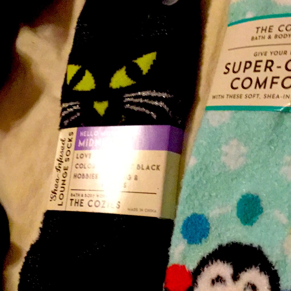 She’s infused lounge sock
